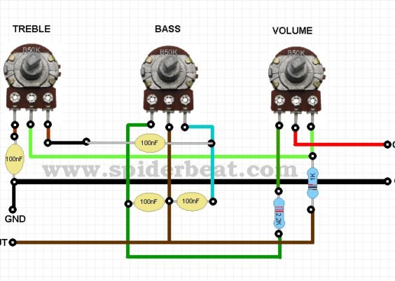 skema tone control pasif