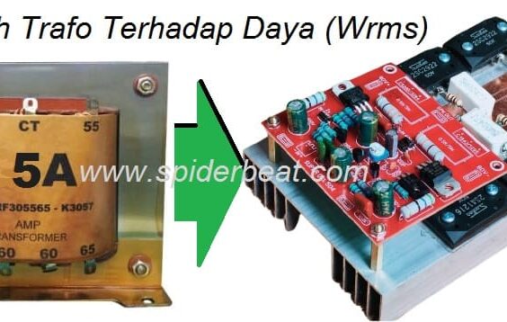 Daya power amplifier dan trafo 5A